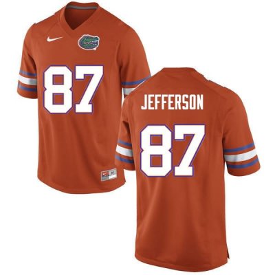 Men's Florida Gators #87 Van Jefferson NCAA Nike Orange Authentic Stitched College Football Jersey VRX8162ZH